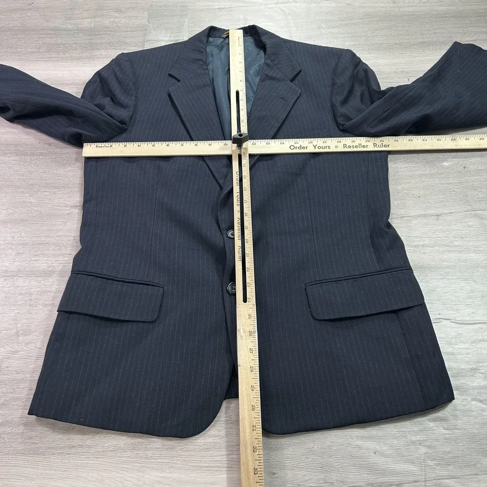 Kuppenheimer Blazer Mens 42R Navy Pinstripe 2 Button‎ Vented Suit Jacket